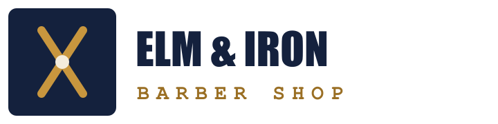 Elm & Iron Barber Shop logo